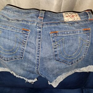 True Religion Jennie CURVY Denim Cutoff Shorts